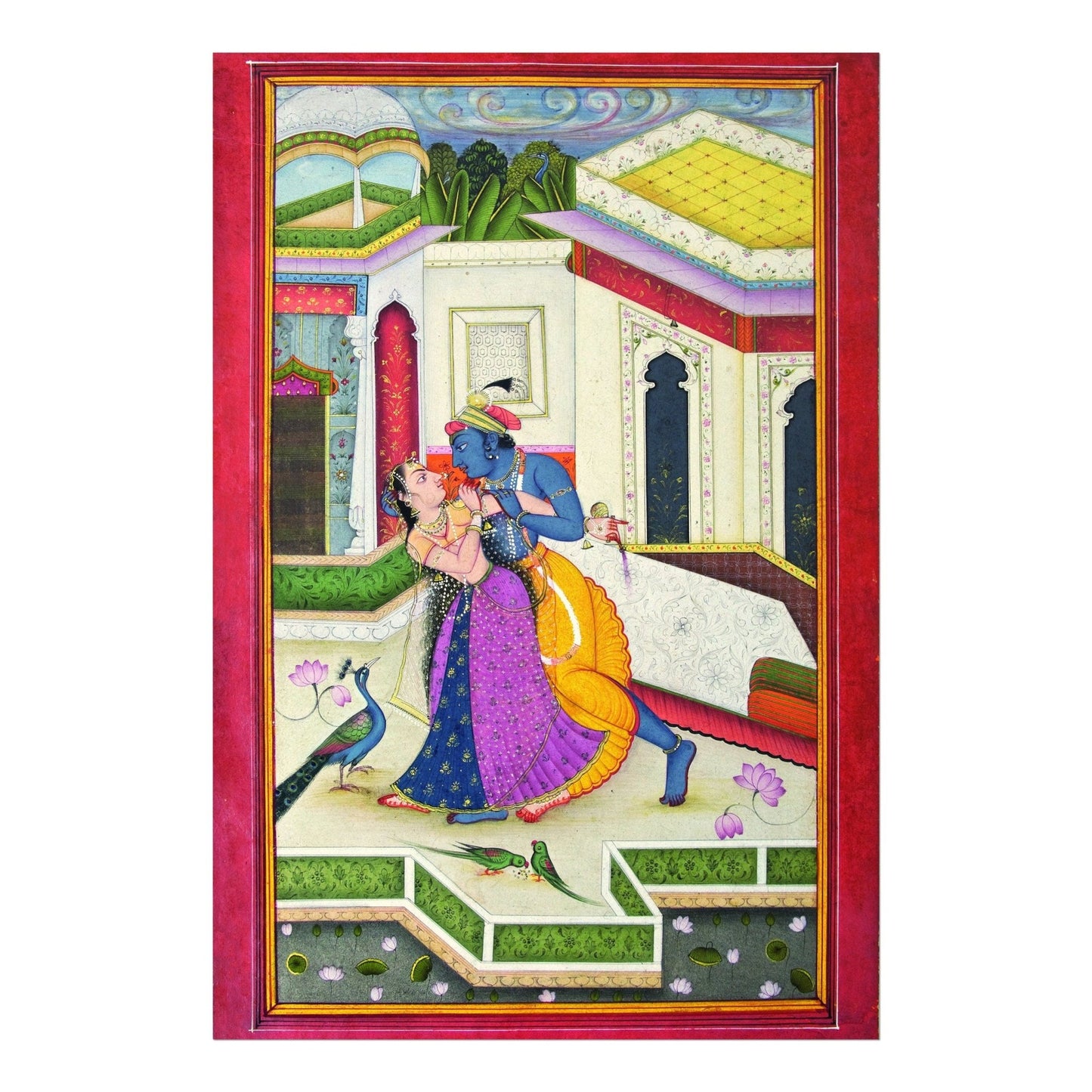 Krishna und Radha (traditionelle indische / hinduistische Kunst)