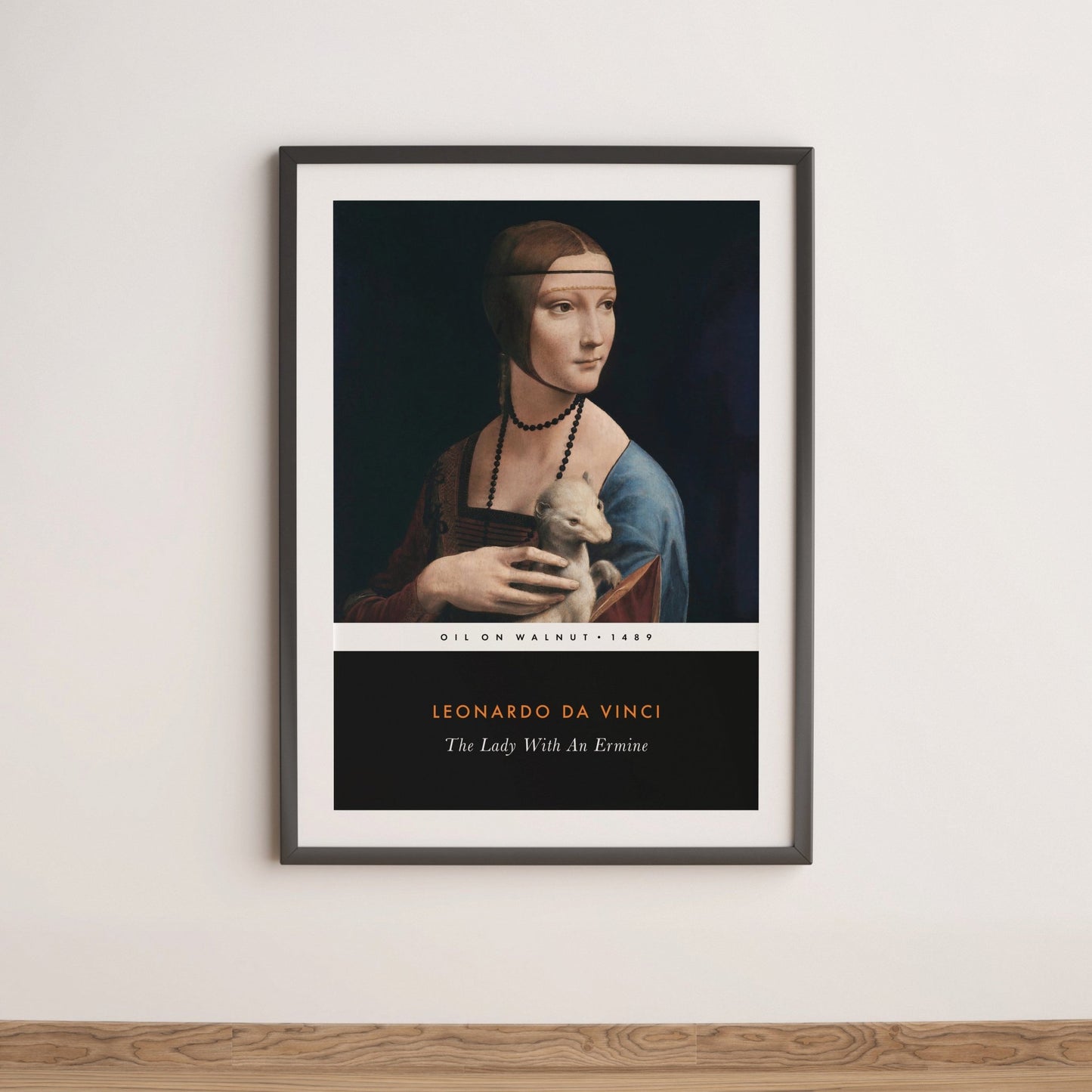 LEONARDO DA VINCI - The Lady With An Ermine (Vintage Classic Style) - Pathos Studio - Art Prints