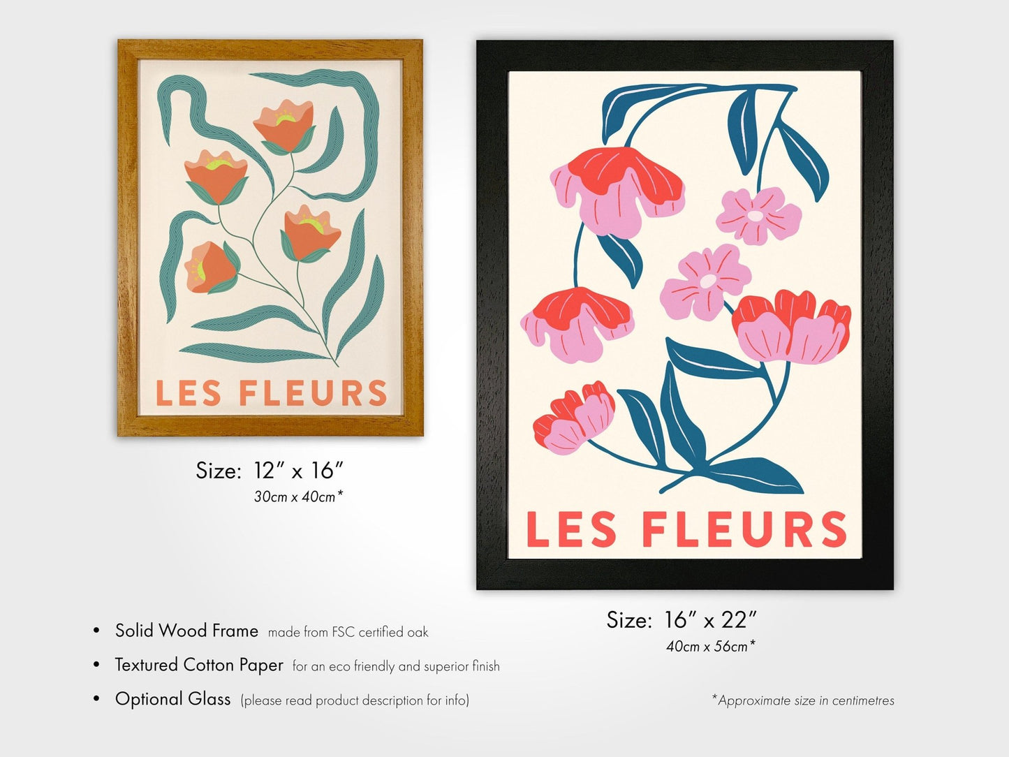 LES FLEURS - French Flower Poster - Pathos Studio - Art Prints