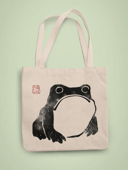 MATSUMOTO HOJI - Japanese Frog Tote Bag #1 - Pathos Studio - Tote Bags