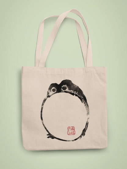 MATSUMOTO HOJI - Japanese Frog Tote Bag #2 - Pathos Studio - Tote Bags