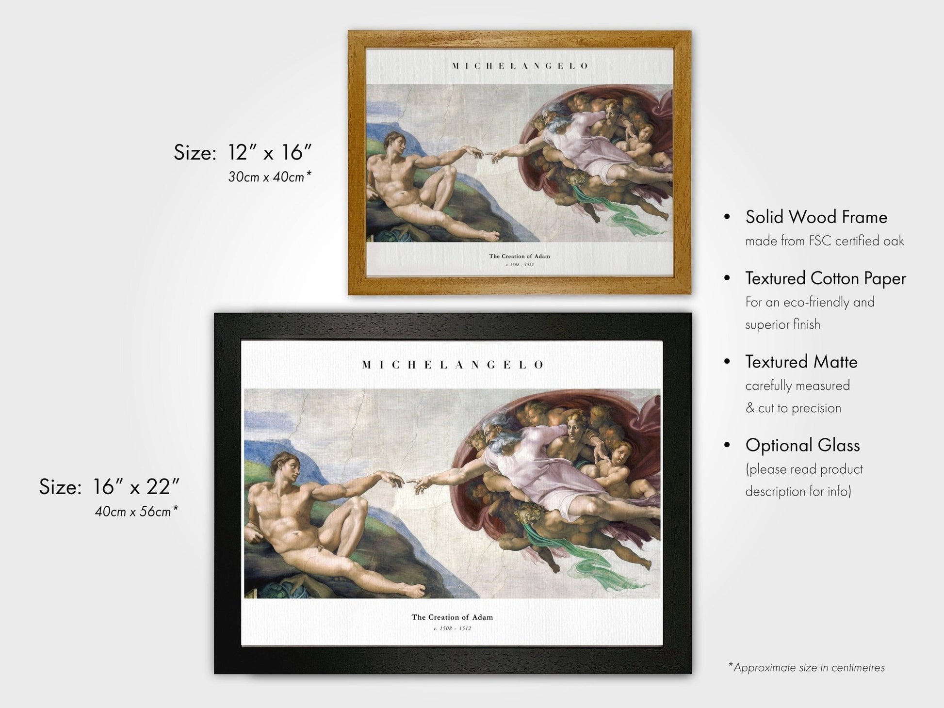 MICHELANGELO - The Creation Of Adam (Sistine Chapel) - Pathos Studio - Art Prints