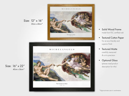 MICHELANGELO - The Creation Of Adam (Sistine Chapel) - Pathos Studio - Art Prints