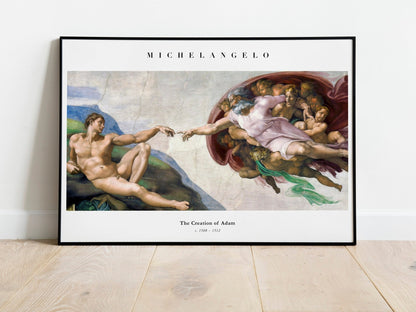 MICHELANGELO - The Creation Of Adam (Sistine Chapel) - Pathos Studio - Art Prints