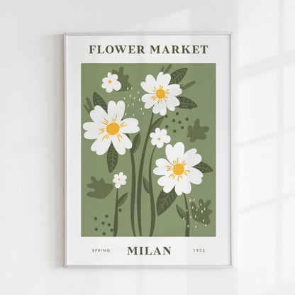 MILAN Flower Market Poster - Pathos Studio - Art Prints