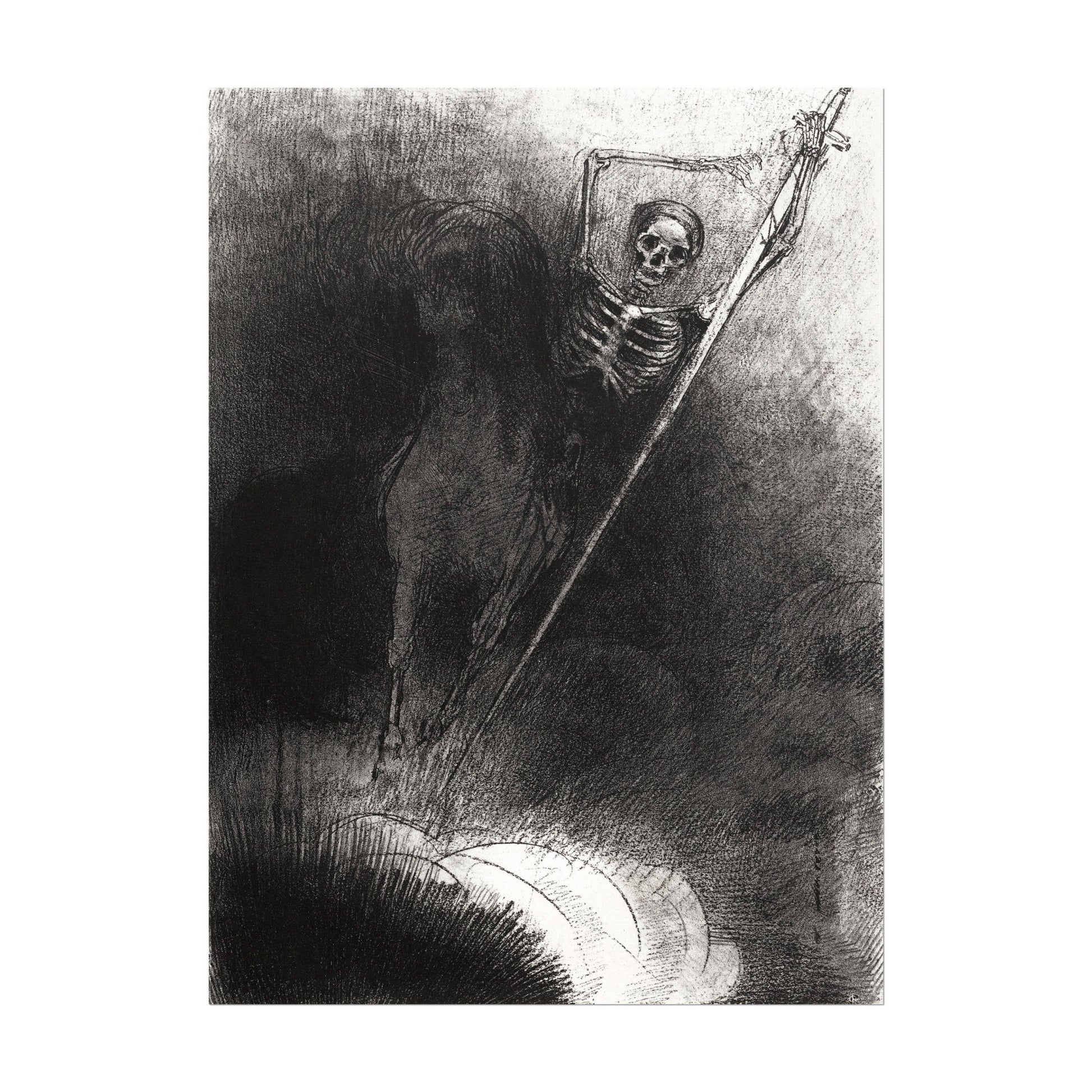 ODILON REDON - And His Name That Sat on Him Was Death - Pathos Studio - Art Prints