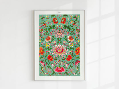 OWEN JONES - Set of 3 Chinese Ornament Floral Patterns - Pathos Studio - Art Print Sets