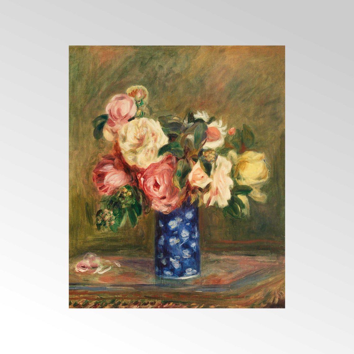 PIERRE-AUGUSTE RENOIR - Bouquet of Roses