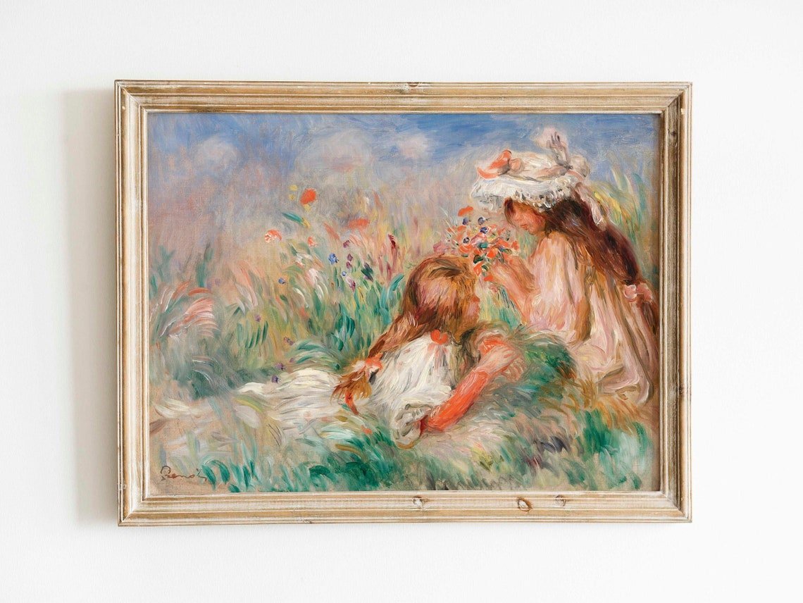 PIERRE-AUGUSTE RENOIR – Mädchen im Gras