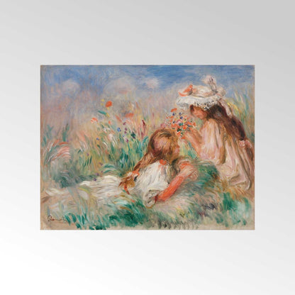 PIERRE-AUGUSTE RENOIR – Mädchen im Gras