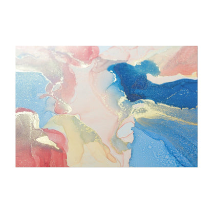Pink & Blue Abstract Art - Pathos Studio - Art Prints