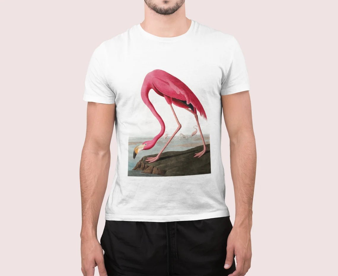 Pink Flamingo - 100% Organic Cotton Unisex T-Shirt - Pathos Studio -