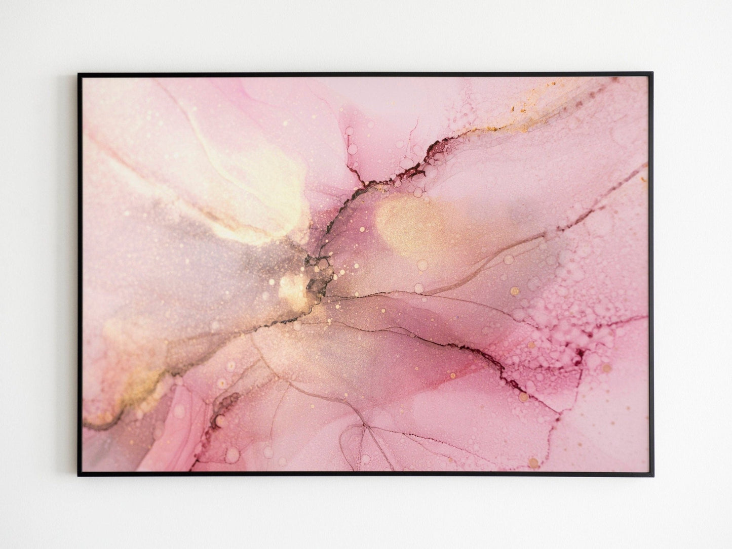 Pink & Gold Abstract Art - Pathos Studio - Art Prints