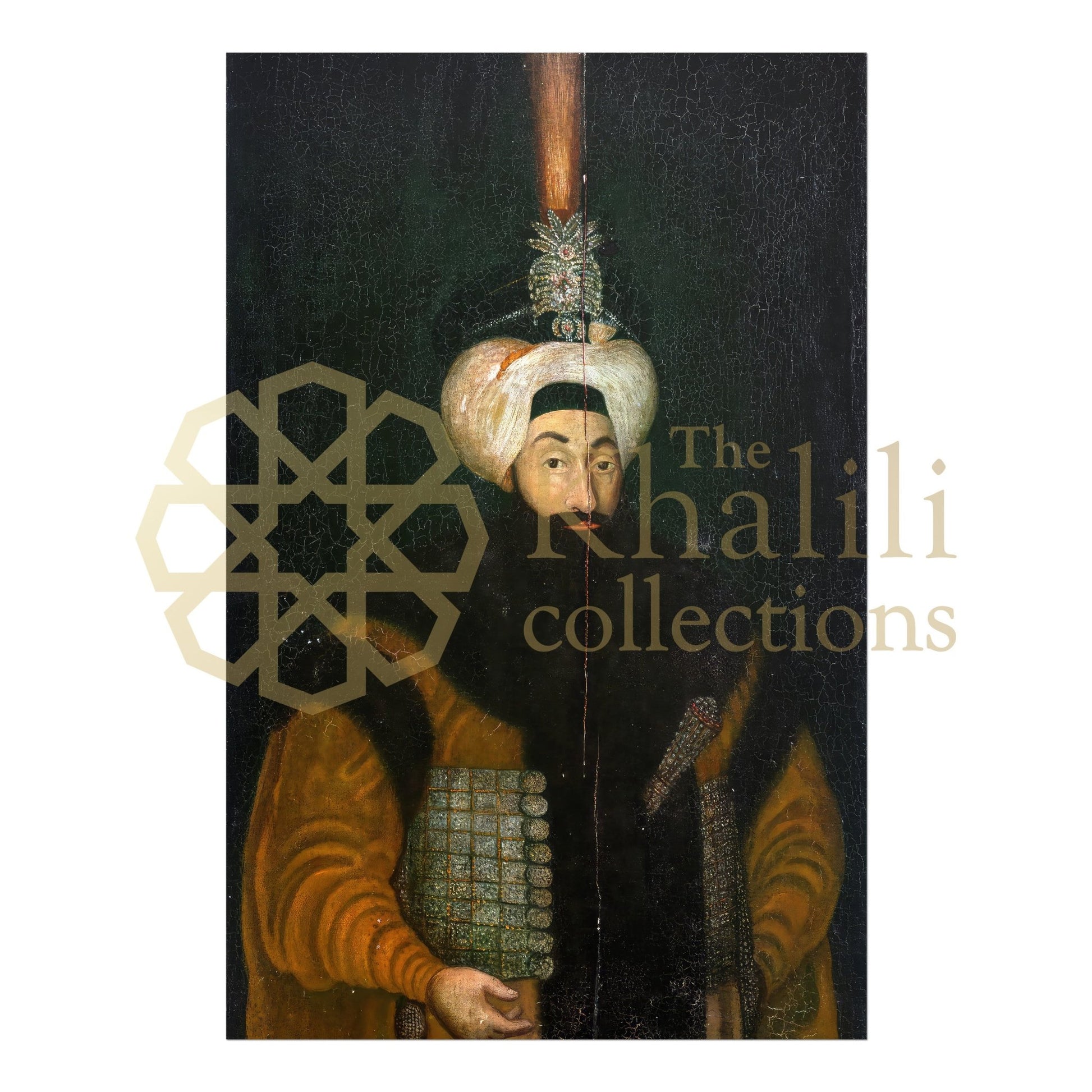 Portrait Of An Ottoman Sultan (Antique Turkish Art) - Pathos Studio - Art Prints