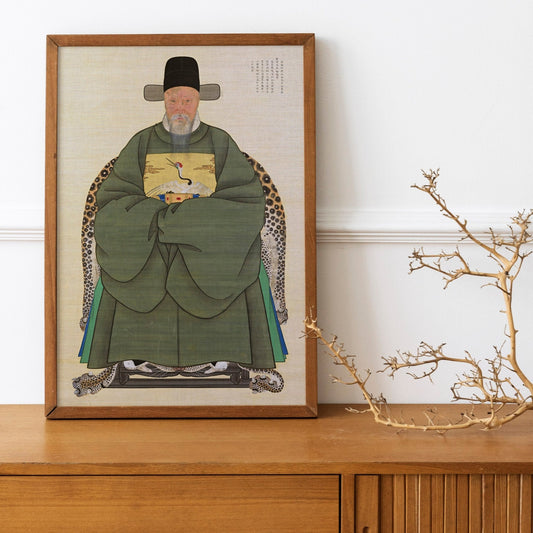 Portrait of Kim Yuk (Traditional Korean Art) - Pathos Studio - Art Prints