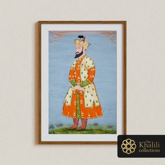 Portrait of the Mughal Emperor Babur (Antique Indian Art) - Pathos Studio - Art Prints