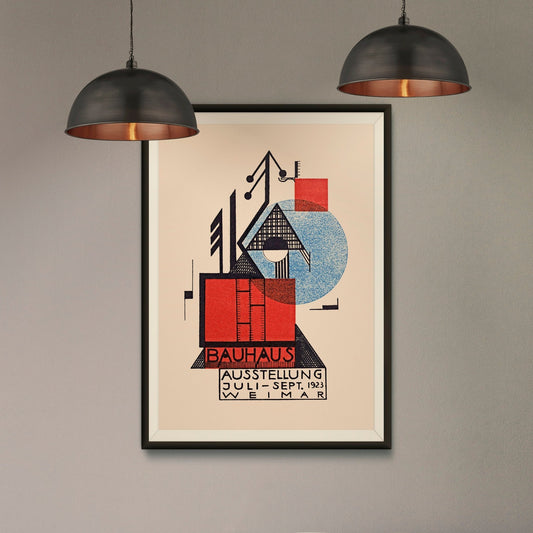 RUDOLF BASCHANT - Bauhaus Weimar Exhibition 1923 Vintage Poster