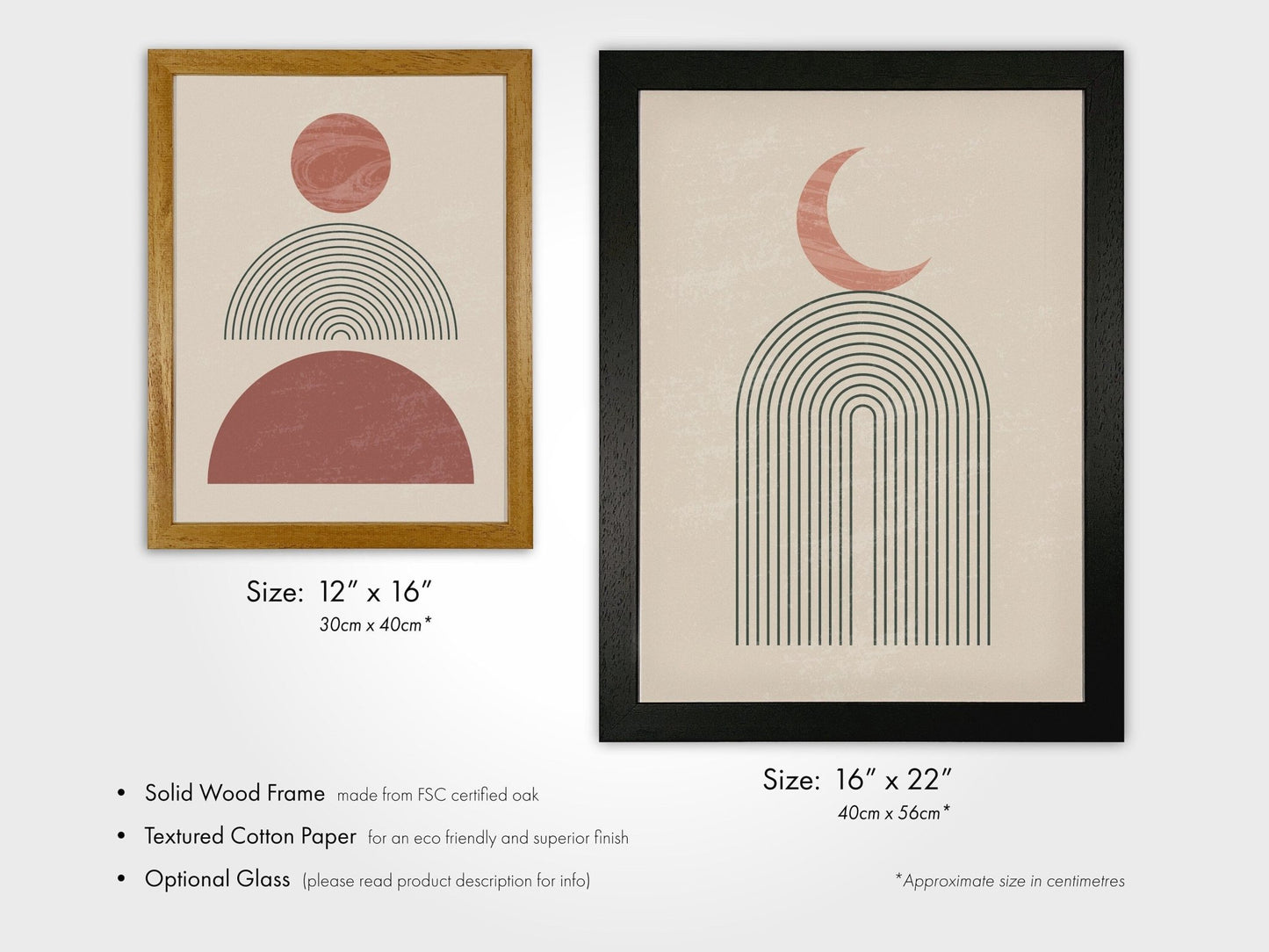 Set of 3 Abstract Boho Prints - Pathos Studio - Art Print Sets