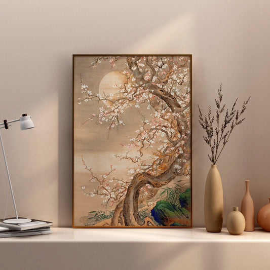 SO SHIZAN - Plum Blossoms In Moonlight - Pathos Studio - Art Prints