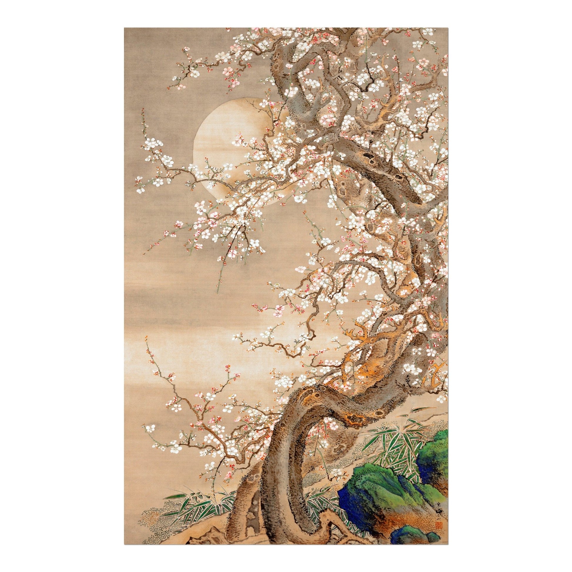 SO SHIZAN - Plum Blossoms In Moonlight - Pathos Studio - Art Prints