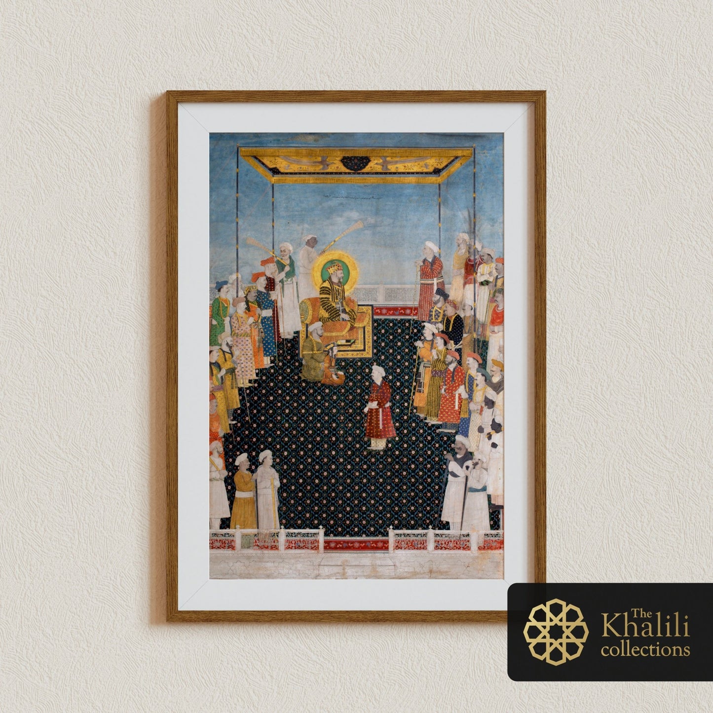 The Emperor Akbar Shahh II And His Court (Antique Mughal Art) - Pathos Studio - Art Prints