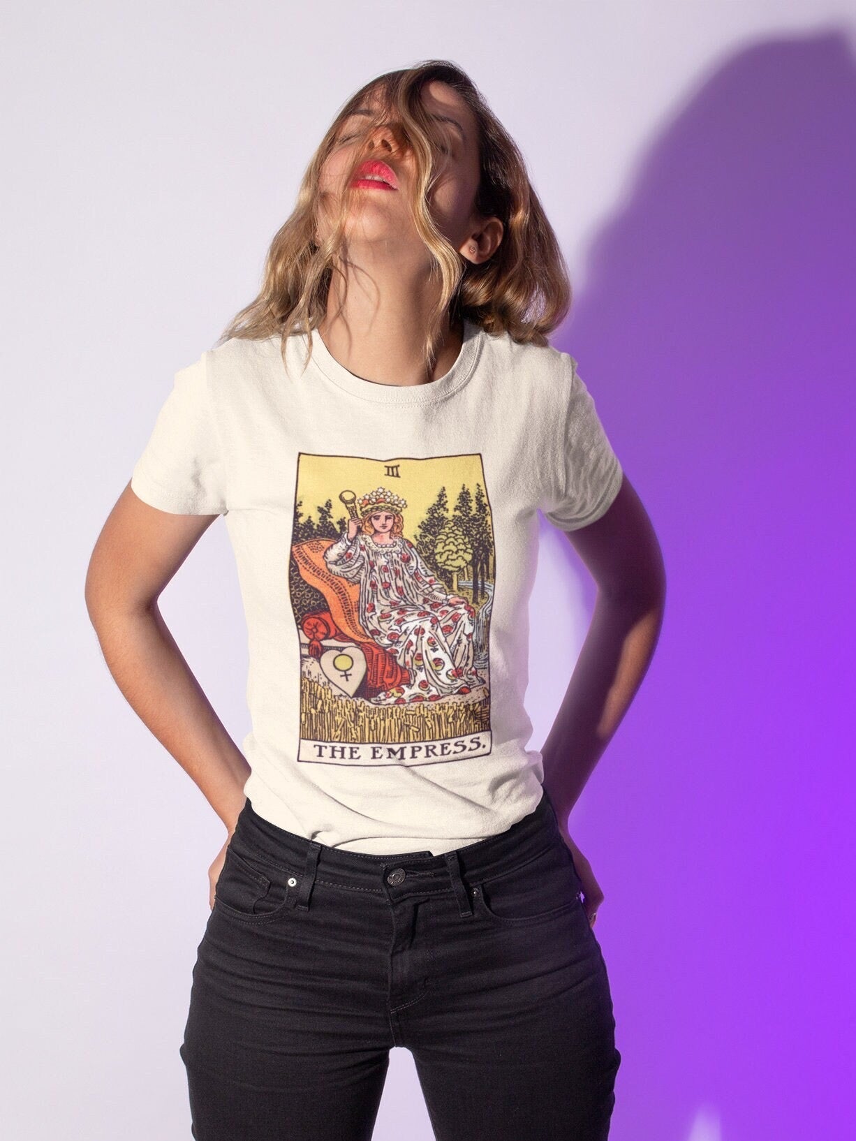 THE EMPRESS - Tarot Card T-Shirt - Pathos Studio - Shirts & Tops