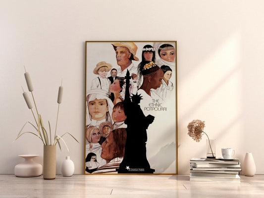 The Ethnic Potpourri - An American Portfolio (Vintage Poster) - Pathos Studio - Posters, Prints, & Visual Artwork