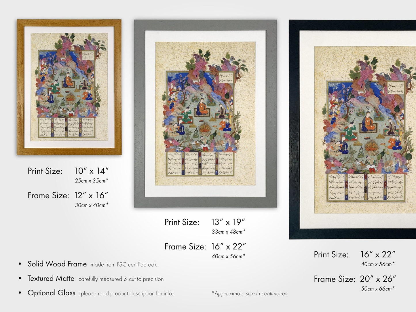 The Feast Of Sada (Traditional Persian Miniature Art from Shahnameh) - Pathos Studio - Art Prints