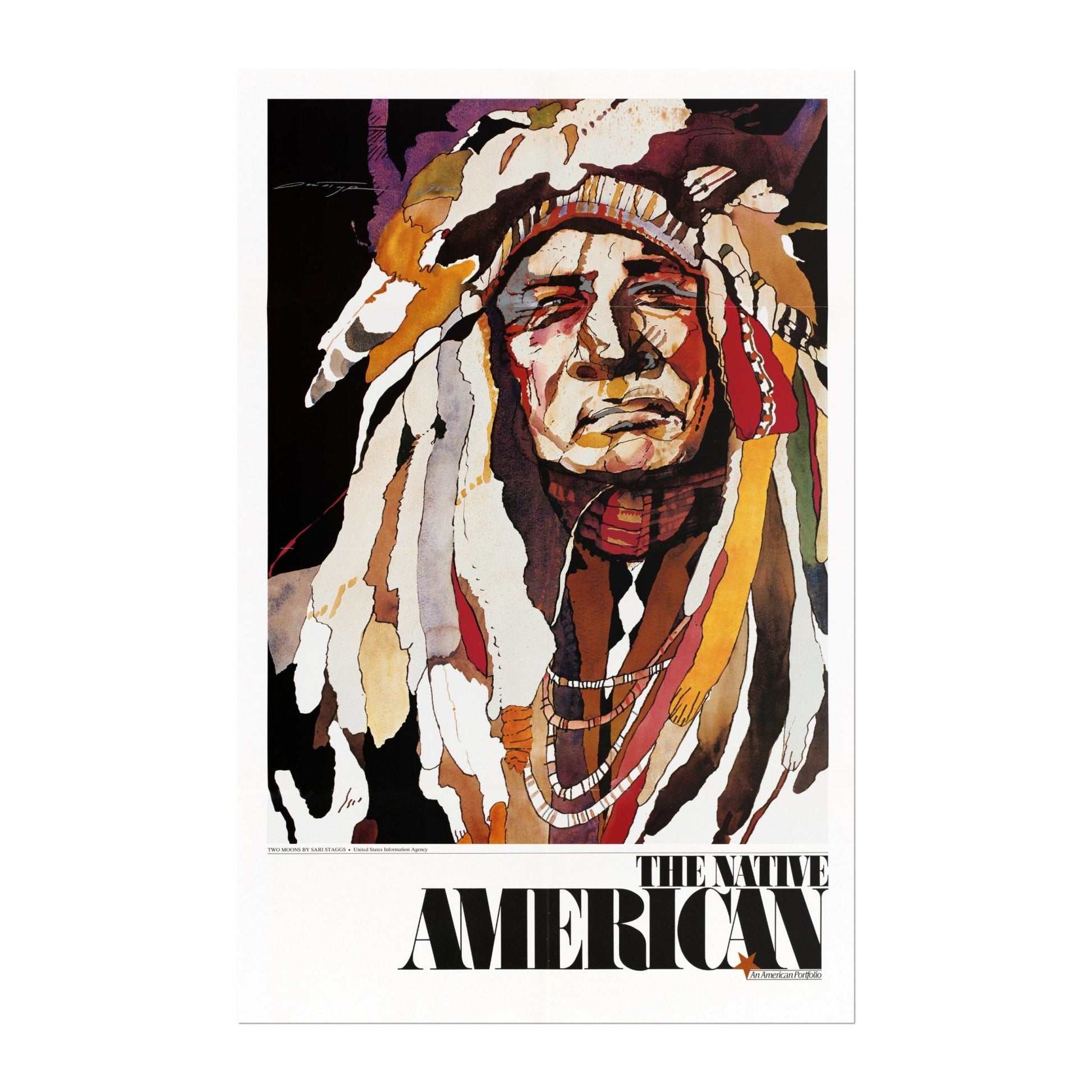 The Native American - An American Portfolio (Vintage Poster) - Pathos Studio - Posters, Prints, & Visual Artwork