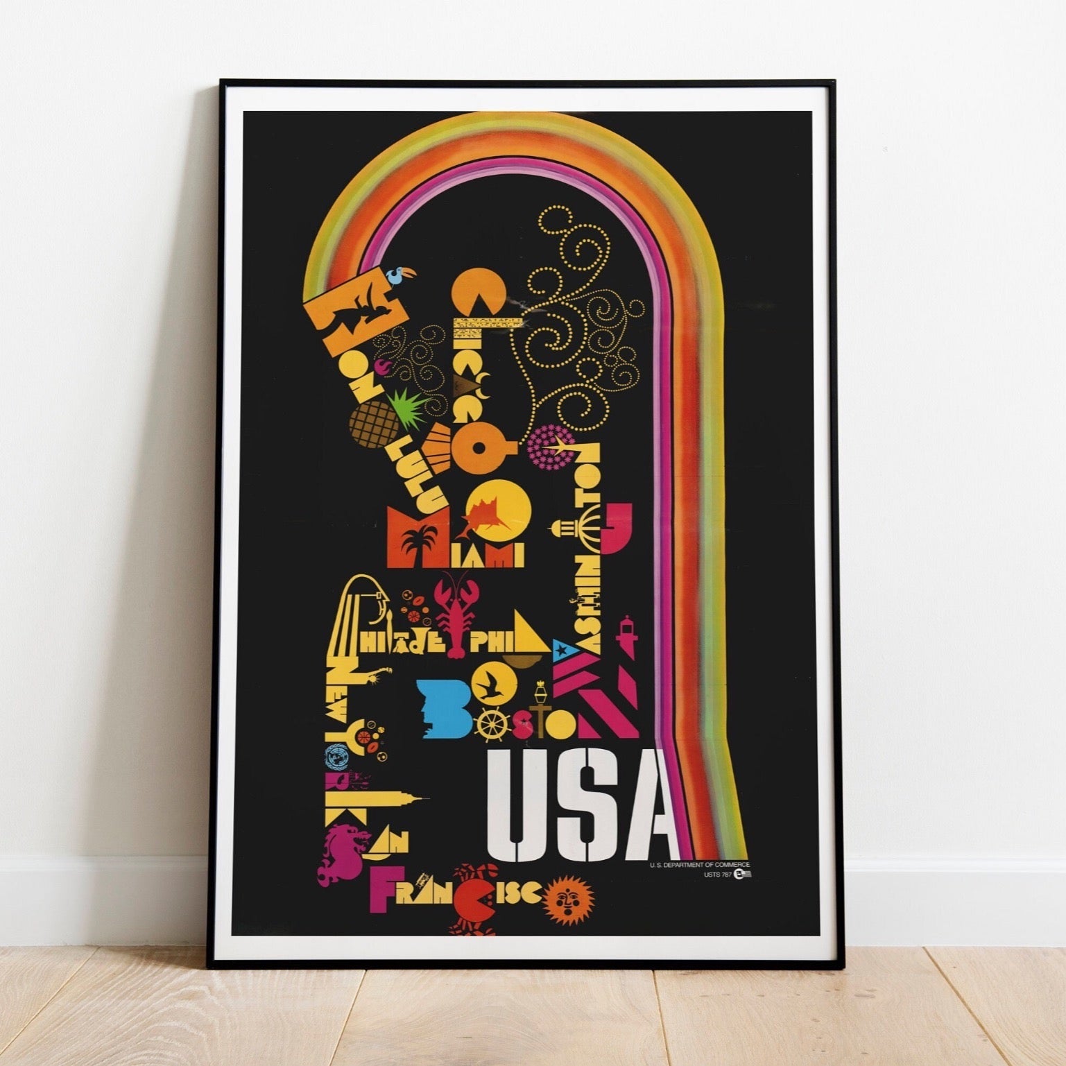 USA Cities (Vintage Poster) - Pathos Studio - Posters, Prints, & Visual Artwork