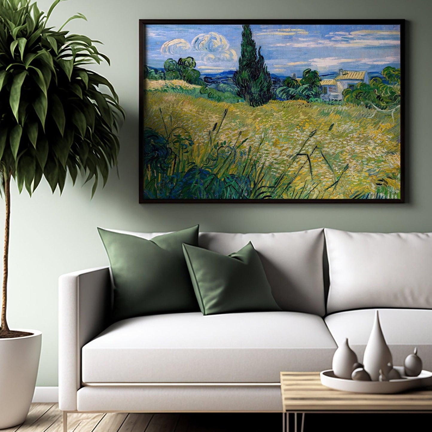 VINCENT VAN GOGH - Green Wheat Field With Cypress - Pathos Studio - Art Prints