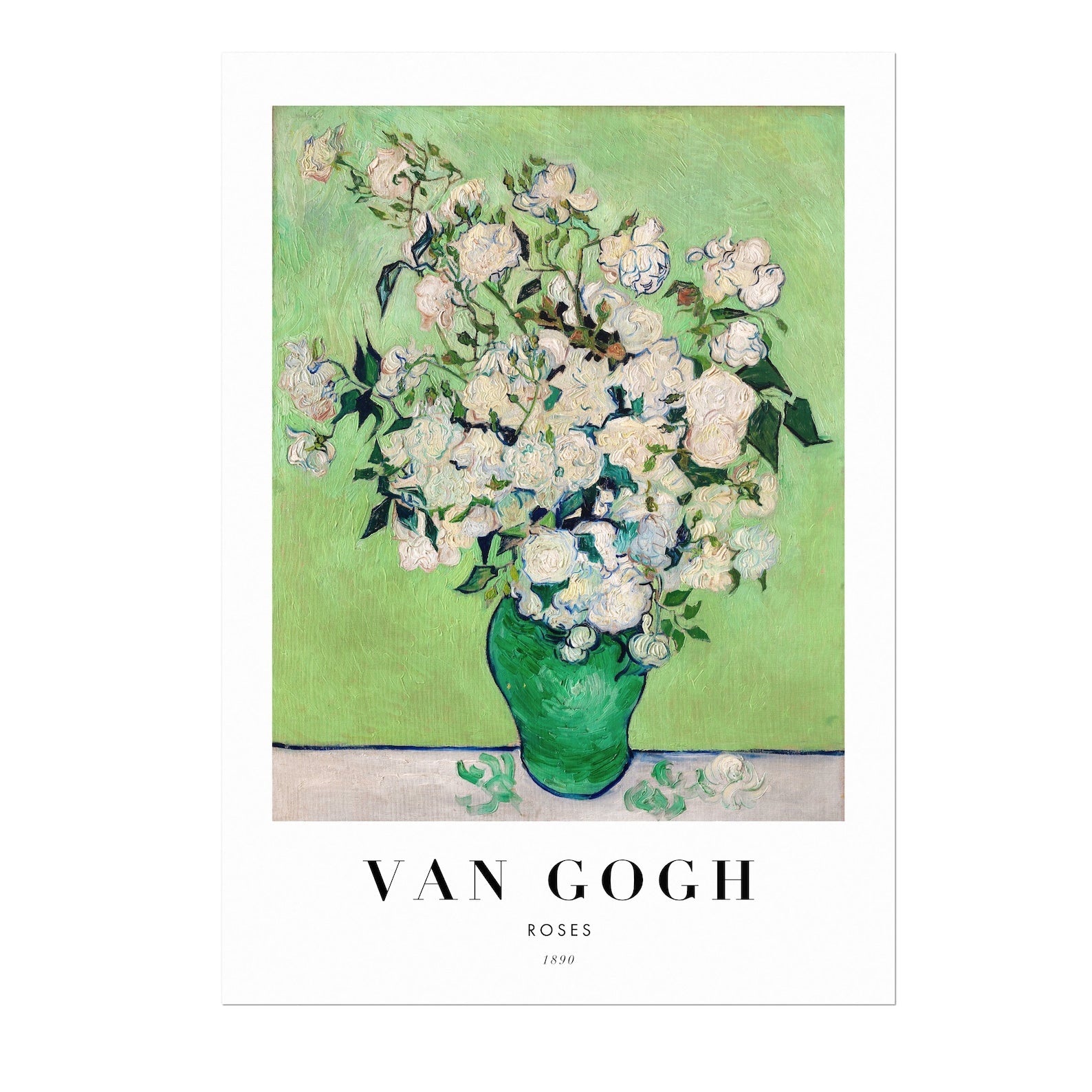 VINCENT VAN GOGH - Roses (Poster Style) - Pathos Studio -