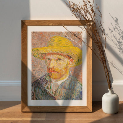 VINCENT VAN GOGH - Autoportrait au chapeau de paille