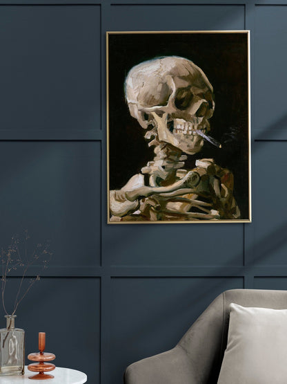 VINCENT VAN GOGH - Skeleton With A Burning Cigarette - Pathos Studio - Art Prints