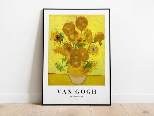VINCENT VAN GOGH - Sunflowers (Poster Style) - Pathos Studio -