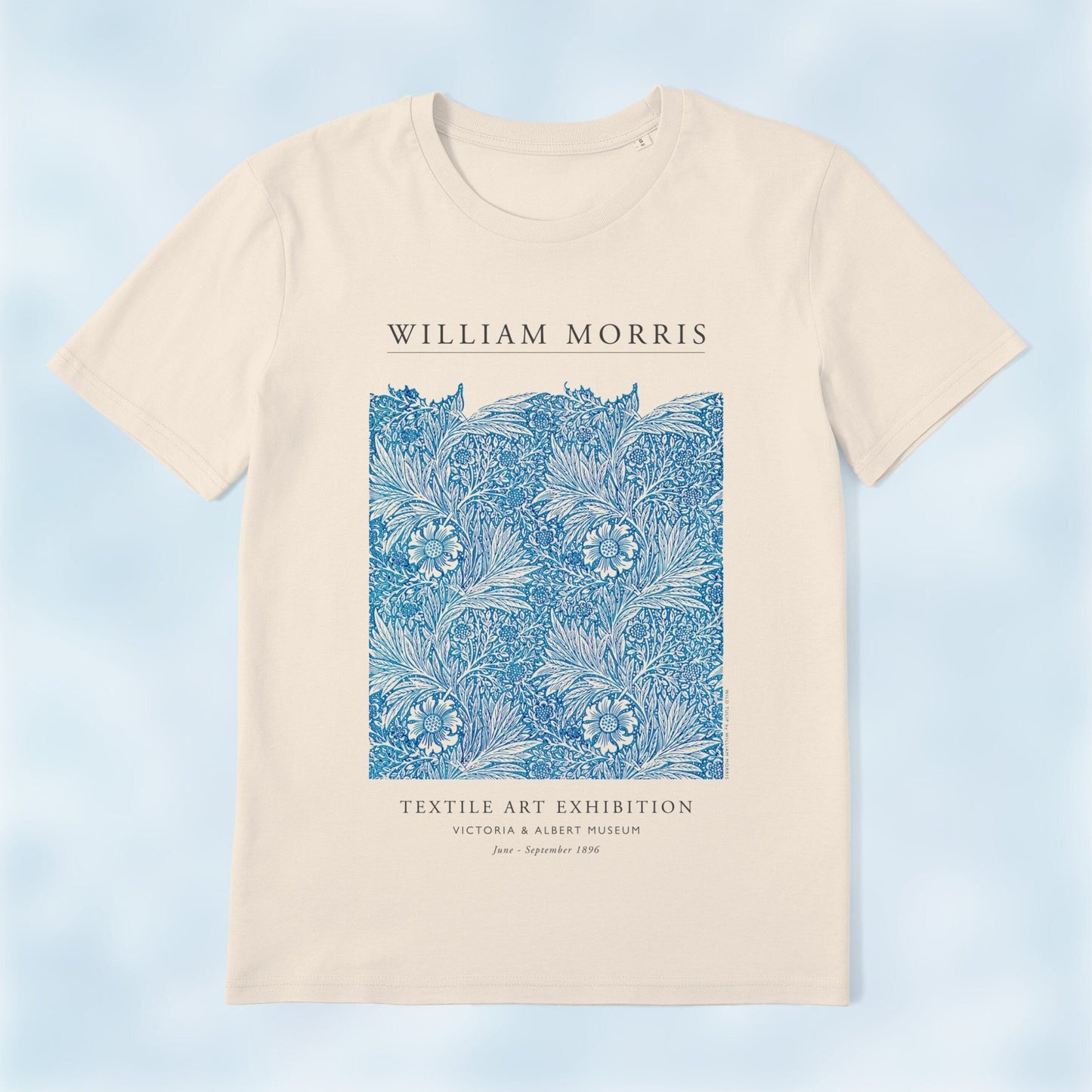 WILLIAM MORRIS – Blue Marigold Exhibition T-Shirt