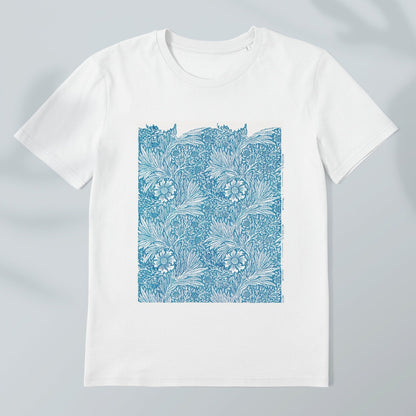 White T-Shirt, Art T-Shirt, Foliage, Plants, Flowers, Art Print